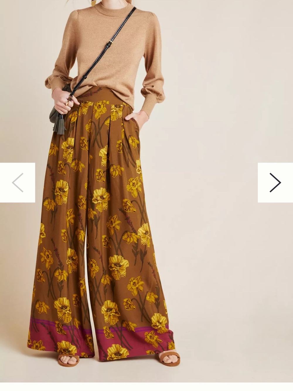 Anthropologie terrace floral pant